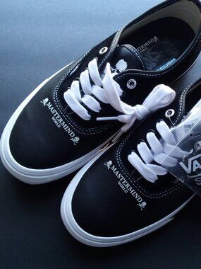 Mastermind World Japan Vans Leather Lux OldSkool Skate Collab Shoes Punk Culture
